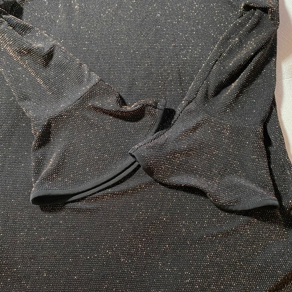 NWT MICHAEL Michael Kors Flared-Sleeve Shimmer Top!! - Picture 5 of 8